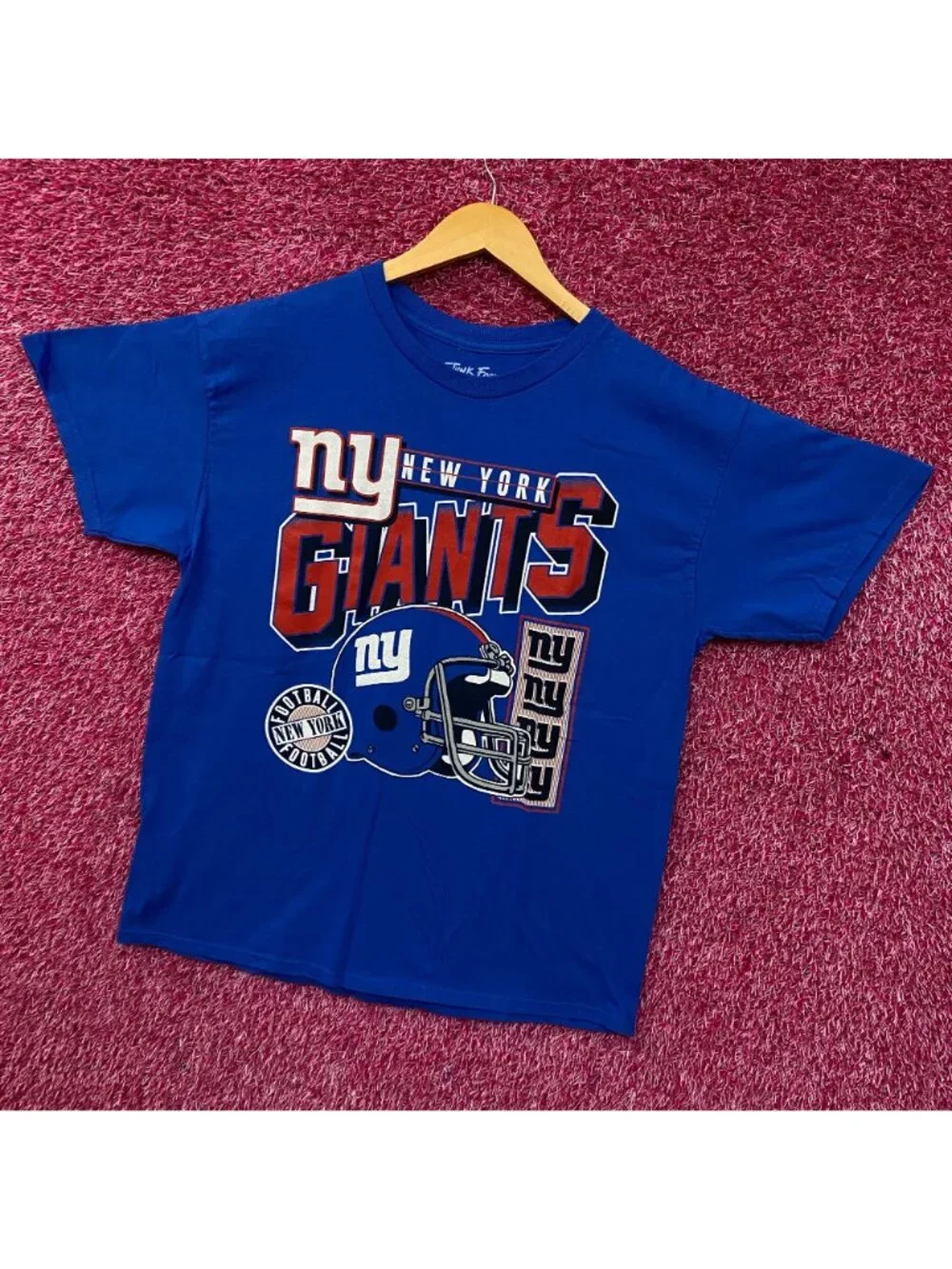Junk Food Clothing New York Giants Checkdown Flea Market Tee Medium